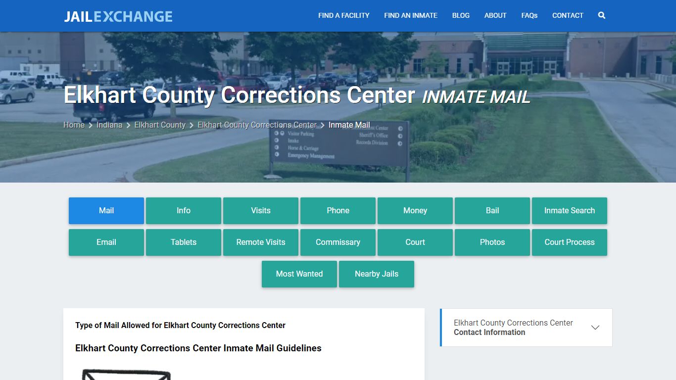 Inmate Mail - Elkhart County Corrections Center, IN - Jail Exchange